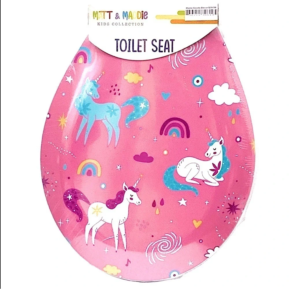 Kids Bath Accessories Unicorn Rainbow Toothbrush Holder Cup Soap Dispenser 3 PC